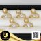 แหวน Open Ring หัวไขว้ไข่มุกและพลอยแท้ White Topaz  Brillian cut ไข่มุก South Sea น้ำเค็มคัดเกรด สีทอง Middle Gold ทรงเกือบกลม ขนาด 10 mm เกรด AA+ ตัวเรือนแหวน Open Ring ไขว้ เงินแท้ 92.5 ชุบทอง บ่าแหวนประดับพลอยแท้ White Topaz 2ct. / 23.6.64