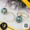 แหวน Open Ring หัวไข่มุกและดาวดวงน้อย ไข่มุกตาฮิติน้ำเค็มคัดเกรด สีดำ Super Green ทรงเกือบกลม-กลม ขนาด 9 mm เกรด AA+ ตัวเรือนแหวนแบบ Open Ring ทองแท้ 18K / 21.7.64