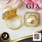 [GIA] แหวนแปดเหลี่ยมไข่มุกล้อมเพชร ไข่มุก South Sea น้ำเค็มคัดเกรด สีทอง Middle Gold ทรงเกือบกลม ขนาดจัมโบ้ 12 mm เกรด AAA ไข่มุกผ่านการตรวจรับรองคุณภาพจากสถาบัน GIA ตัวเรือนแหวน เงินแท้ 92.5 ชุบทอง ประดับเพชร CZ  ตัวเรือนแหวนปรับขนาดได้ตั้งแต่ 50-60 เม็ด