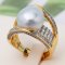 12.0 mm, The Rock Premium Pearl, Solitaire Pearl Ring