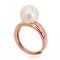 Approx. 10.0 - 10.5 mm, Edison Pearl,  Solitaire Pearl Ring