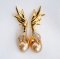 Approx. 11.0 - 14.0 mm, Gold South Sea Pearl, Passion Paradise (Wings of Phoenix) Demi Parure Pearl Set