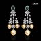Approx. 8.0 - 11.0 mm, Gold South Sea Pearl, Icicle Pearl Chandelier Pearl Set