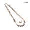 N: 8.4-11.0mm, E: 9.5-9.5 mm, Special Color, Tahitian Pearl, Graduated Pearl Necklace and Fish Hooks Spoon Earrings