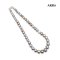 N: 8.0 -12.0 mm, E: 10.0-10.0 mm, Special Color, Tahitian Pearl, Graduated Pearl Necklace and Fish Hooks Spoon Earrings