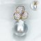 (PSL) (GIA) Approx. 12.1 mm - 13.6 mm, Aurora Phoenix, Demi Parure Pearl Set