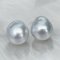 (GIA) 14.70 x 13.64 mm and 15.04 x 13.49 mm, White South Sea Pearl, Pair Pearl