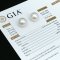 (GIA) 13.29 mm and 13.33 mm, White South Sea Pearl, Pair Pearl