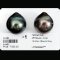 Approx. 15.0 mm, Tahitian Pearl, Pair Pearl