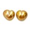 (GIA) 13.90x11.96x10.18 mm and 13.27x11.93x10.90 mm, Heart Shaped Pearl, Gold South Sea Pearl, Pair Pearl