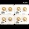Approx. 11.0 - 12.0 mm, Gold South Sea Pearl, Pair Pearl