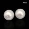 (GIA) 12.79 mm and 13.00 x 12.80 mm, Swan Lot, White South Sea Pearl, Pair Pearl