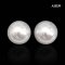 (GIA) 12.56 x 12.43 mm and 12.65 mm, Swan Lot, White South Sea Pearl, Pair Pearl