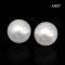(GIA) 13.23 x 12.92 mm and 13.04 mm, Swan Lot, White South Sea Pearl, Pair Pearl