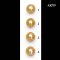 Approx. 10.0 - 11.0 mm, Hanashinju, Gold South Sea Pearl, Single Loose Pearl