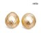 13.1 mm and 13.1 mm, Hanashinju, Gold South Sea Pearl, Pair Pearl