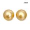 13.2 mm and 13.2 mm, Hanashinju, Gold South Sea Pearl, Pair Pearl