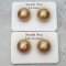 Approx.14.0 - 14.10 mm. Gold South Sea Pearl, Pair Pearls