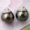 11.40 mm and 11.60 mm, Maki-e Tahitian Pearl, Pair Pearls