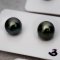 Approx.10.0 - 10.5 mm, Tahitian Pearl, Pair Pearls