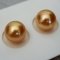 Approx.9.0-9.5 mm, Deep Gold South Sea Pearl, Pair Loose Pearls