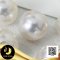 ไข่มุก South Sea เจาะทะลุ (Drilled) เม็ดเดี่ยว ไข่มุก South Sea น้ำเค็มคัดเกรด สีขาว ทรงเกือบกลม-กลม ขนาด 9 mm เกรด AA+