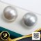 ไข่มุกจับคู่ (Pair Pearl) ไข่มุกตาฮิติน้ำเค็มคัดเกรดพิเศษ สีขาวหายาก Two-Tone ทรงกลม ขนาดประมาณ 10.20 mm เกรด AAA Luster ดีเยี่ยม ผิวสะอาด