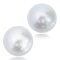 15.04 x 15.28 mm and 15.66 x 15.34 mm Pair White South Sea Pearl