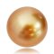 12.72 mm x 12.52 mm, Gold South Sea Pearl, Loose Pearl