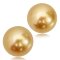 11.53 x 11.24 mm and 11.46 x 11.31 mm Pair Gold South Sea Pearl