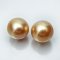 (GIA) 12.40 x 12.18 mm and 12.52 x 12.24 mm, Gold South Sea Pearl, Pair Pearl