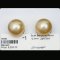Approx. 12.0 mm, Gold South Sea Pearl, Pair Loose Pearls