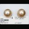 Approx. 12.0 mm, Gold South Sea Pearl, Pair Loose Pearls