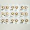 Approx. 12.0-13.0 mm, Gold South Sea Pearl, Pair Loose Pearls