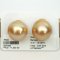 16.01-16.03 mm, Gold South Sea Pearl, Pair Loose Pearls