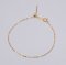 18K Gold, Needle Cable Chain Bracelet