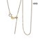 18K Gold, Needle Cable Chain Necklace
