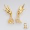 S925,ฺ Phoenix Plume Pearl Earrings Collection