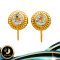 อะไหล่ตัวเรือนต่างหูหมุดพลอยแท้ White Topaz ขนาดพลอยรวมกระเปาะ 6.5 mm สำหรับไข่มุกเม็ดเดี่ยว ขนาดประมาณ 10.0-16.0 mm ตัวเรือนต่างหูวัสดุเงินแท้ 925 ประดับพลอยแท้ White Topaz ตัวเรือนมี 2 สีให้เลือกคือ สีทอง และสีทองคำขาว