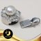 ตัวเรือนตะขอดอกไม้มุกติดด้านบน Silver Plating White Gold [ N/A  ] / H0027