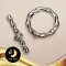ตัวเรือนตะขอพันเกลียว [ I และ O ] Silver Plating White Gold [ N/A  ] / H0039