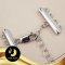 ตัวเรือนตะขอโซ่ห่วง 4 สาย Silver Plating Gold [   ] / H0065