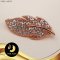 ตัวเรือนตะขอใบไม้ประดับเพชร Silver Plating Rose Gold [ CZ  ] / H0079
