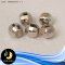 (เซต 5เม็ด) คั่นบอลตัดลายซิลิโคน diamond cut ใช้เป็นตัวคั่นหรือ Stopper ขนาด 4.8 mm ตัวเรือนเงินแท้ 92.5 ชุบทองคำขาว / ม048