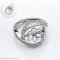 S925,ฺ Luxury Curv Pearl Ring Setting