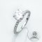 (GRA) 2.0 ct., Moissanite, Round Brilliant