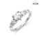 (GRA), Moissanite Heart Cut (0.8ct/D/VVS1/Ex) Five Stones Moissanite Ring