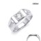 (GIA) Natural Diamond, Round Brilliant 0.31ct.(0.31ct,D,VVS1,Ex), Men Diamond Wedding Ring
