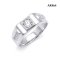 (GIA) Natural Diamond, Round Brilliant 0.31ct.(0.31ct,D,VVS1,Ex), Men Diamond Wedding Ring