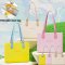 Fungoofun Fashion Tote Bag กระเป๋าสะพายไหล่ 3 มิติ มีหูหิ้วสายหนังและสายผ้าฝ้าย พร้อมกระเป๋าด้านในแบบถอดได้